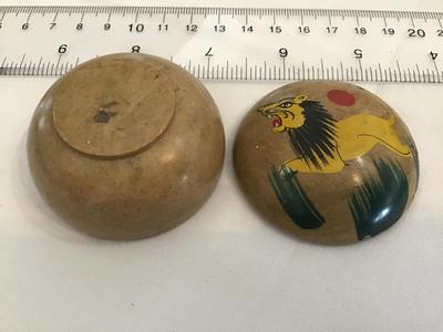Stone Type Hand painted Trinket Box