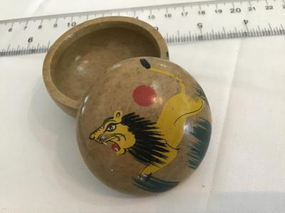 Stone Type Hand painted Trinket Box