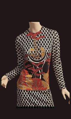 Btg Cirette 60-70s Maxi wild Flower dress