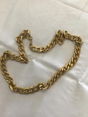 Gold Tone chunky Statement Necklace