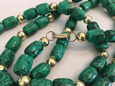 Vintage Hong Kong Faux Stone Necklace