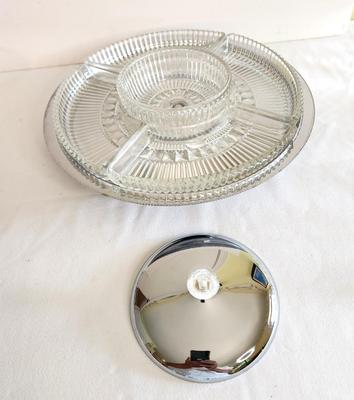 Lot #51 Vintage Revolving Crudite Platter - 1960's - like new