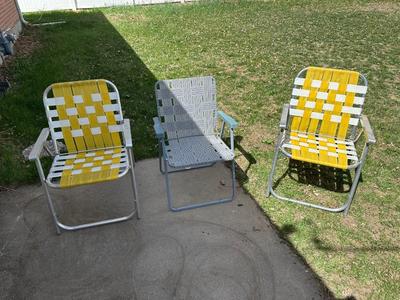 3 LAWN CHAIRS