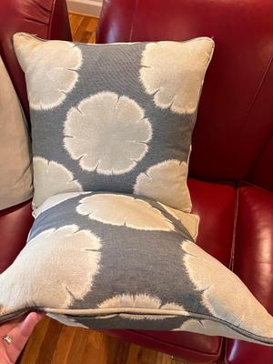 Grey Accent Cushions W/Down Pillows (L-RG)