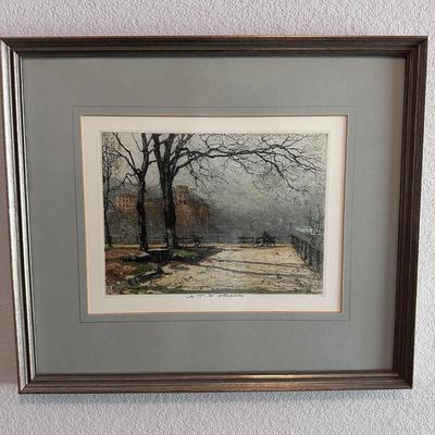 Framed Art: "Heidelberg Terrace, Germany"