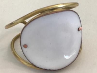 Vintage Cuff Enamel over Metal