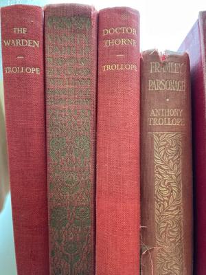 Two leather bound books and variety of vintage