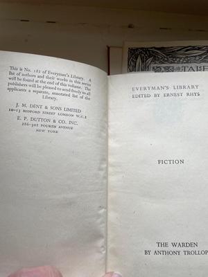 Two leather bound books and variety of vintage