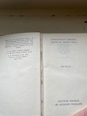 Two leather bound books and variety of vintage