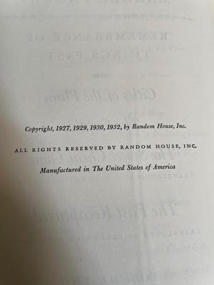 Marcel Proust Remembrance of Things Past Vol 1 & 2