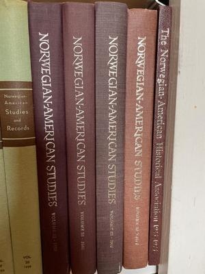 Large group of Norwegian/American books