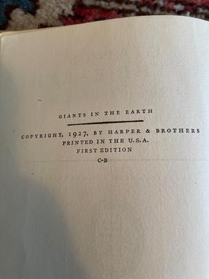 OE Rolvaag books - three are First Edition