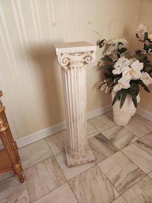 Lot #72 Plaster Display Column - a bit chippy