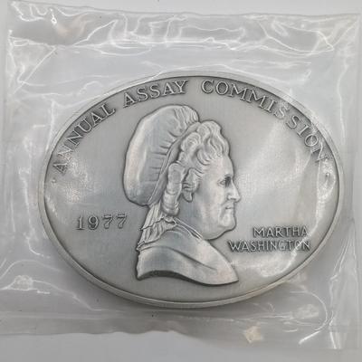 LOT 1: Set of 5 Metal Medallions- Shirley Temple Black, Lorraine, France, Eva Adams & More