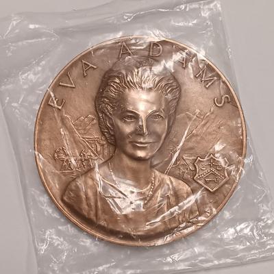 LOT 2: Set of 5 Metal Medallions- Leslie M. Shaw, Stella B. Hackel & More