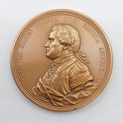 LOT 3: Set of 5 Metal Medallions- Stoney-Point Expugnatum, Charles A. Lindbergh & More