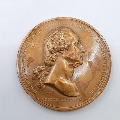 LOT 3: Set of 5 Metal Medallions- Stoney-Point Expugnatum, Charles A. Lindbergh & More