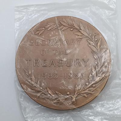 LOT 4: Set of 4 Metal Medallions- US Agricultural Society, Daniel Manning & More