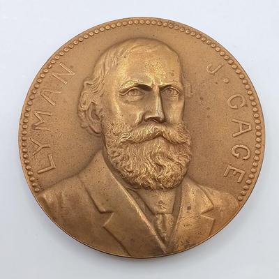LOT 4: Set of 4 Metal Medallions- US Agricultural Society, Daniel Manning & More