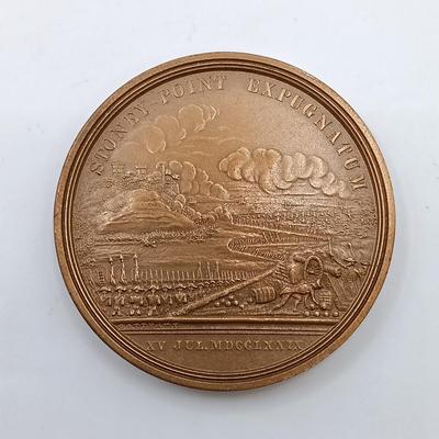 LOT 5: Set of 5 Metal Medallions- John Eager Howard, Stoney-Point Expugnatum, David Rittenhouse & More
