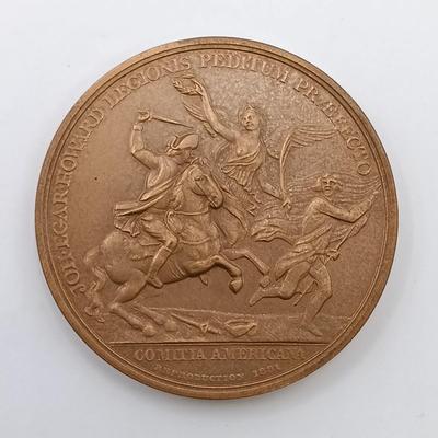 LOT 5: Set of 5 Metal Medallions- John Eager Howard, Stoney-Point Expugnatum, David Rittenhouse & More