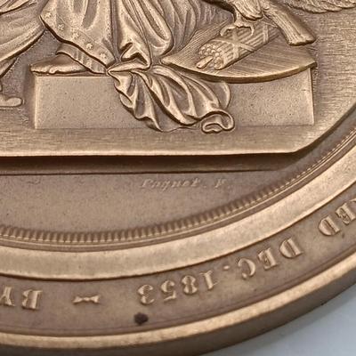 LOT 6: Set of 5 Metal Medallions- Daniel Manning, Charles S. Dewey & More