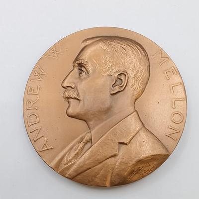 LOT 8: Set of 5 Metal Medallions- Franklin D. Roosevelt, Daniel Manning & More