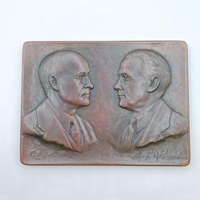 LOT 10: Set of 5 Metal Medallions- Thomas Edison 1913 Electrical Exposition, Wallace and Tiernan & More