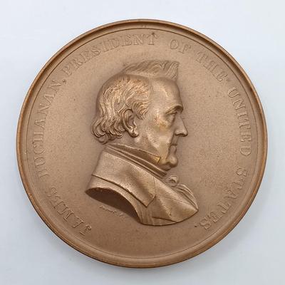 LOT 10: Set of 5 Metal Medallions- Thomas Edison 1913 Electrical Exposition, Wallace and Tiernan & More