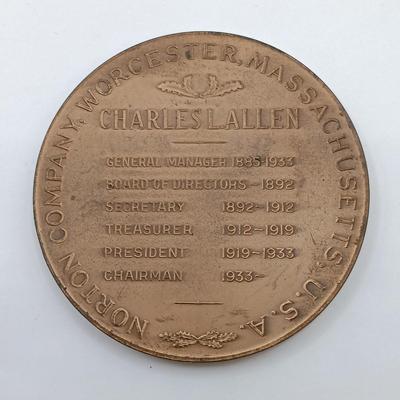 LOT 11: Set of 5 Metal Medallions- Jean Mermoz, Marshal Foch, William H. Seward & More