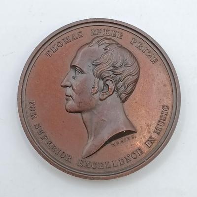 LOT 12: Set of 4 Metal Medallions- Pittsburgh Female College, Gershwin 1985, Jackie Robinson & John Wayne
