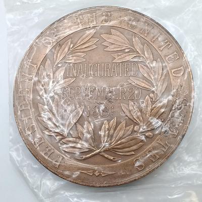LOT 14: Set of 5 Presidential Inauguration and Peace Medallions- Arthur, Hayes, Garfield & Cleveland