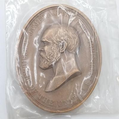 LOT 14: Set of 5 Presidential Inauguration and Peace Medallions- Arthur, Hayes, Garfield & Cleveland