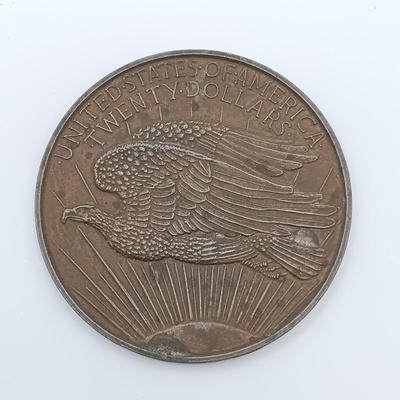 LOT 16: Set of 4 Metal Medallions with Coin Club Plaque- Philadelphia Centennial Exposition, Leslie M. Shaw & More