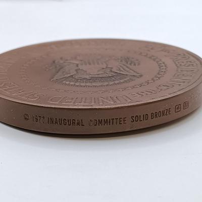 LOT 17: Set of 5 Metal Medallions- Jimmy Carter, Lindbergh Medal of Congress & More