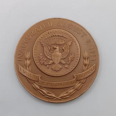 LOT 17: Set of 5 Metal Medallions- Jimmy Carter, Lindbergh Medal of Congress & More