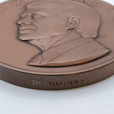 LOT 17: Set of 5 Metal Medallions- Jimmy Carter, Lindbergh Medal of Congress & More