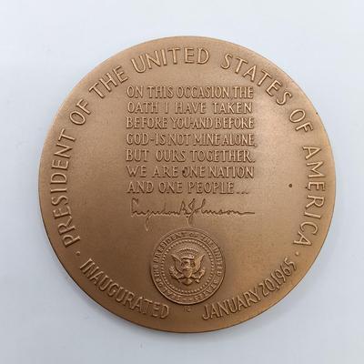 LOT 18: Set of 5 Metal Medallions- Alexander Hamilton, Theodore Roosevelt & More
