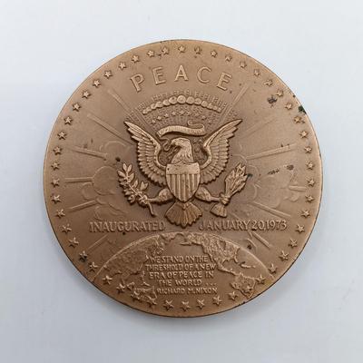 LOT 18: Set of 5 Metal Medallions- Alexander Hamilton, Theodore Roosevelt & More