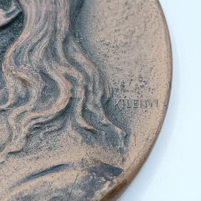LOT 19: C.C. Wright Engraver American Art Union John Trumbull and Washington Allston Medallions w/ Kilenyi Designed Saturday Evening Post...