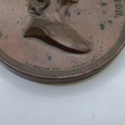 LOT 19: C.C. Wright Engraver American Art Union John Trumbull and Washington Allston Medallions w/ Kilenyi Designed Saturday Evening Post...