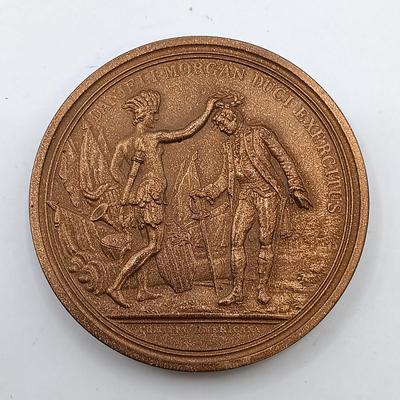 LOT 20: Set of 5 Metal Medallions- Horatio Gates, Nathaniel Green, Diplomatic Medal & More