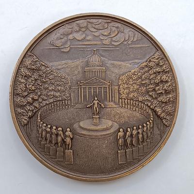 LOT 21: Rogat 1842 Louis Marie Medallion, W.H. Furness Unitarian Society & Louis Agassiz Medallions
