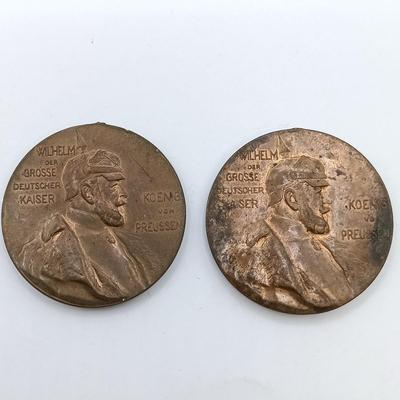 LOT 23: Frankfurt 1943 Calendar Medal, Prussia King Wilhelm Medal, Clock Museum Coin & More