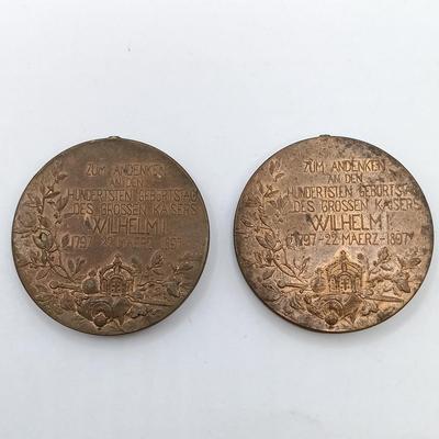LOT 23: Frankfurt 1943 Calendar Medal, Prussia King Wilhelm Medal, Clock Museum Coin & More
