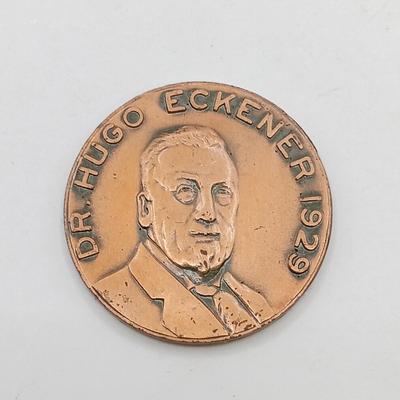 LOT 24: Set of 8 Metal Medallions- John Muir, Public Schools of Buffalo NY, Hugo Eckener & More