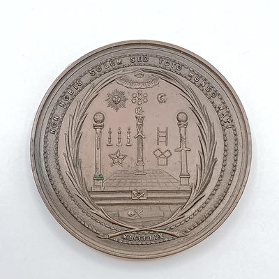 LOT 24: Set of 8 Metal Medallions- John Muir, Public Schools of Buffalo NY, Hugo Eckener & More