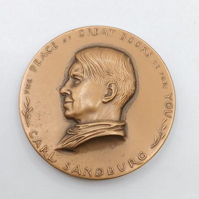 LOT 24: Set of 8 Metal Medallions- John Muir, Public Schools of Buffalo NY, Hugo Eckener & More