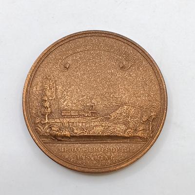 LOT 24: Set of 8 Metal Medallions- John Muir, Public Schools of Buffalo NY, Hugo Eckener & More