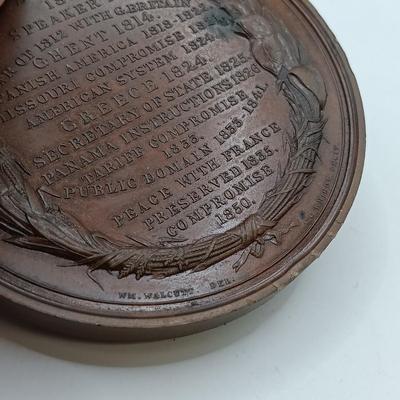 LOT 27: C.C. Wright Engraver Gilbert Stuart, Zachary Taylor & Henry Clay Medallions